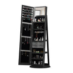 360° Swivel Jewelry Cabinet with Full Length Mirror