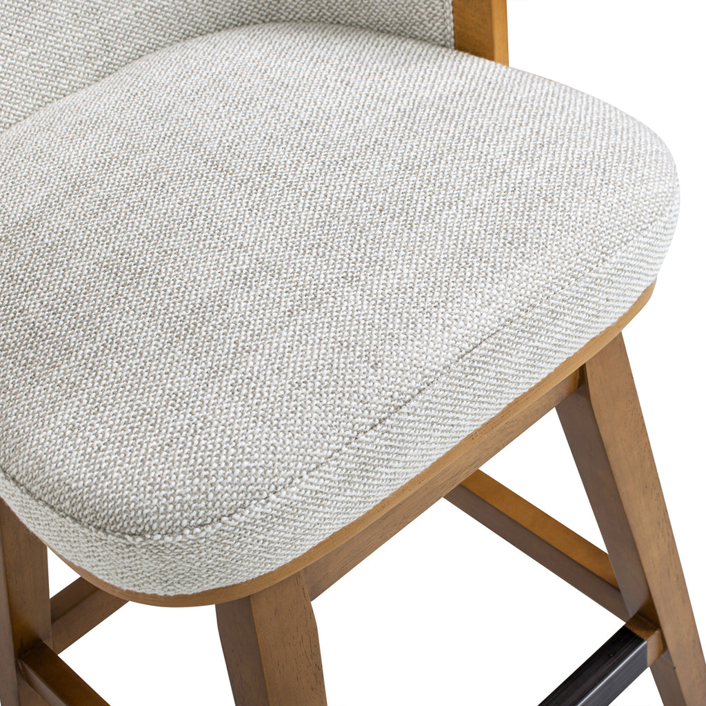 Bahama 26" Cane Rattan High-Back Swivel Counter Stool