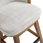 Bahama 26" Cane Rattan High-Back Swivel Counter Stool