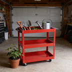 Tool Cart on Wheels, 3 Tier Rolling Mechanic Tool Cart