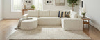 140.5" Oversized Modular Cloud Sectional Sofa