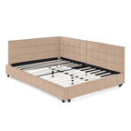 Full Size Upholstered Tufted Bed Frame