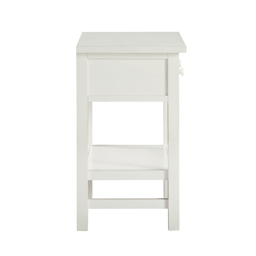 Finley 1-Drawer Storage Nightstand - Antique