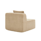 Armless Sofa W/Pillow Corduroy - Camel