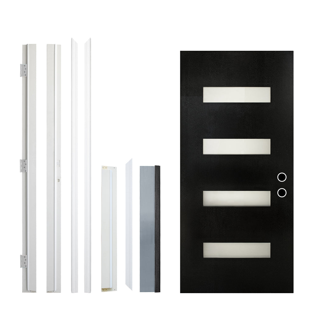 36 x 80 FRP Entry Door Slab with Frosted Glass