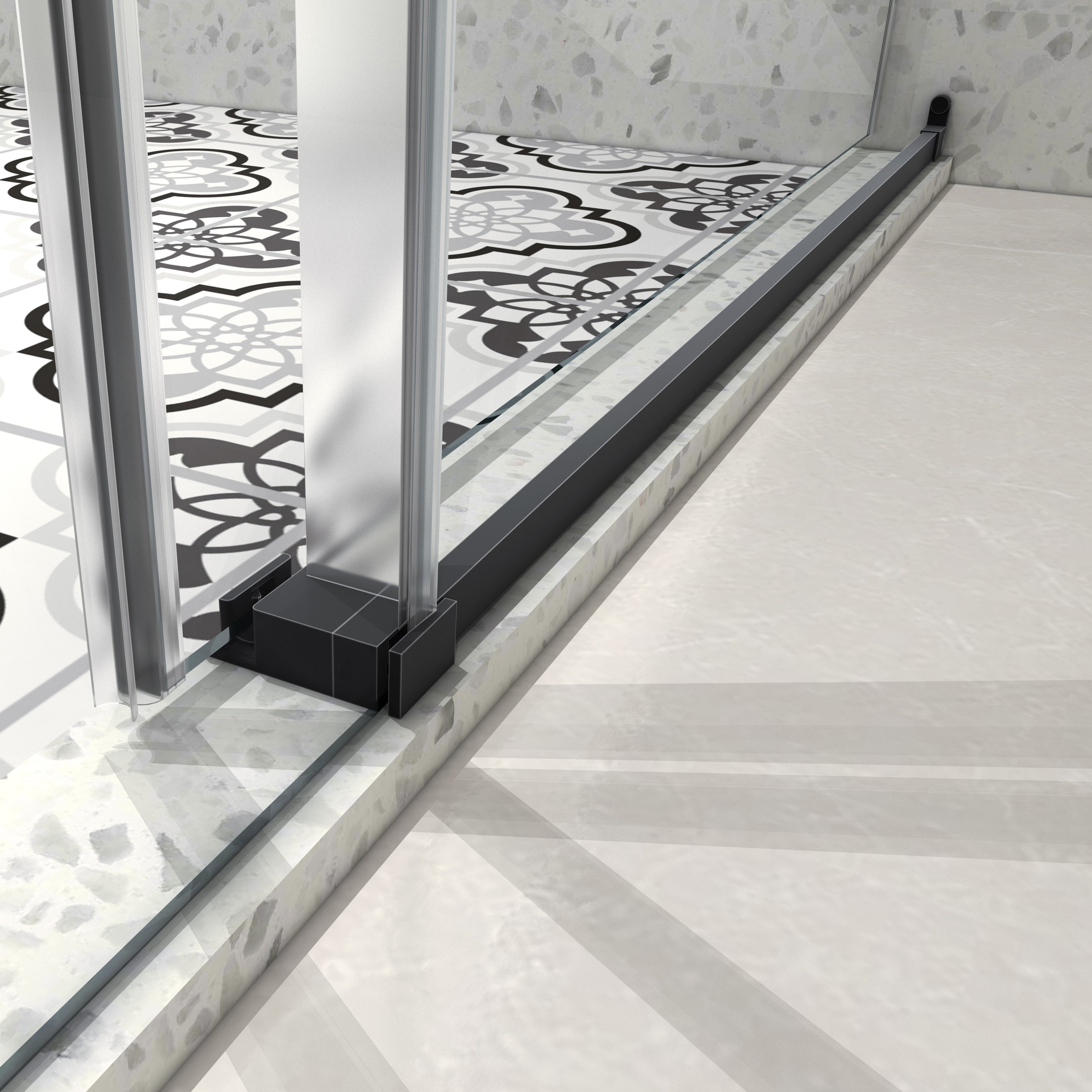 6076 Matte Shower Door