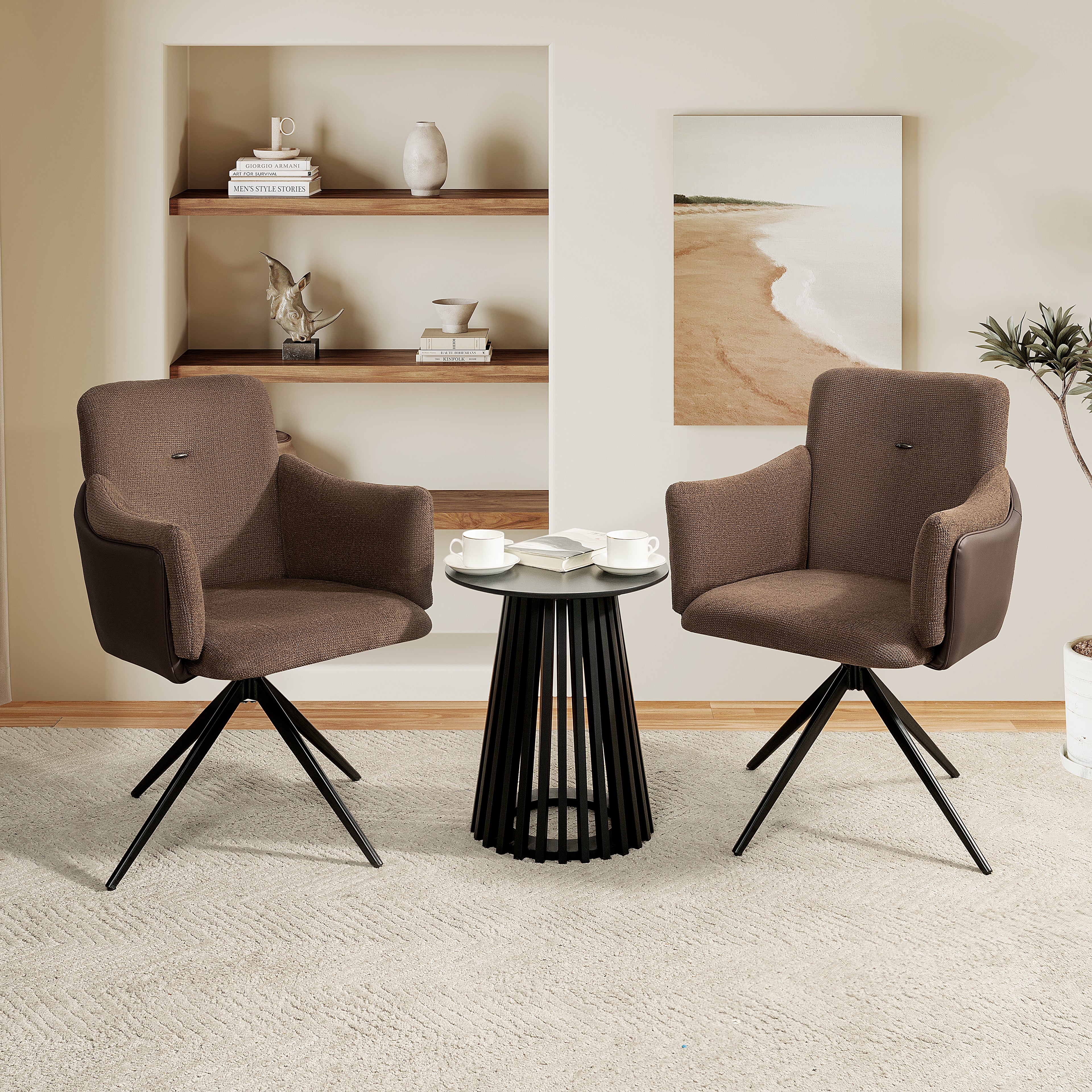 360° Swivel Home Office Desk Chairs Set of 2
