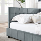 Queen Size Upholstered Tufted Bed Frame