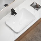 Ceramic Undermount Bathroom Sink 22.05" x 15.36" x 6.7"