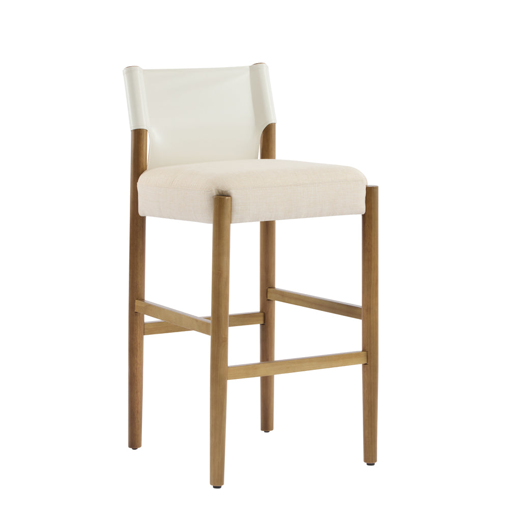 28.5'' Modern Solid Wood Bar Stool Set