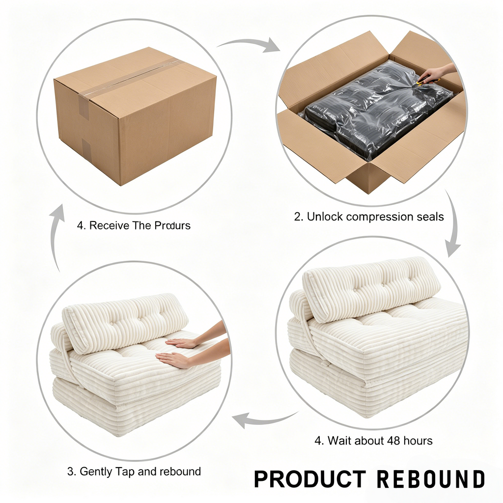 Folding Sofa Bed - Convertible Chair with Pillow