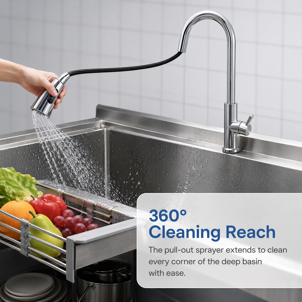 Freestanding Stainless Steel Utility Sink