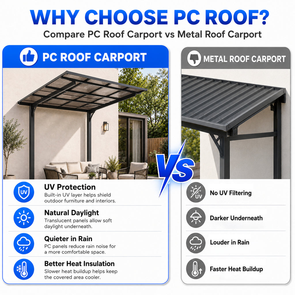 8x8FT Outdoor Carport