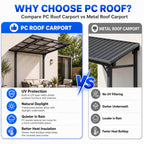 10x10FT PC Roof Carport