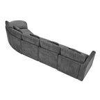 U_Style Modern 5-Seater Curved Modular Sectional Sofa