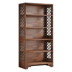 70.8" 6-Tier Vintage Bookcase