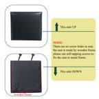 Black Bar Stool with Backrest Set of 2