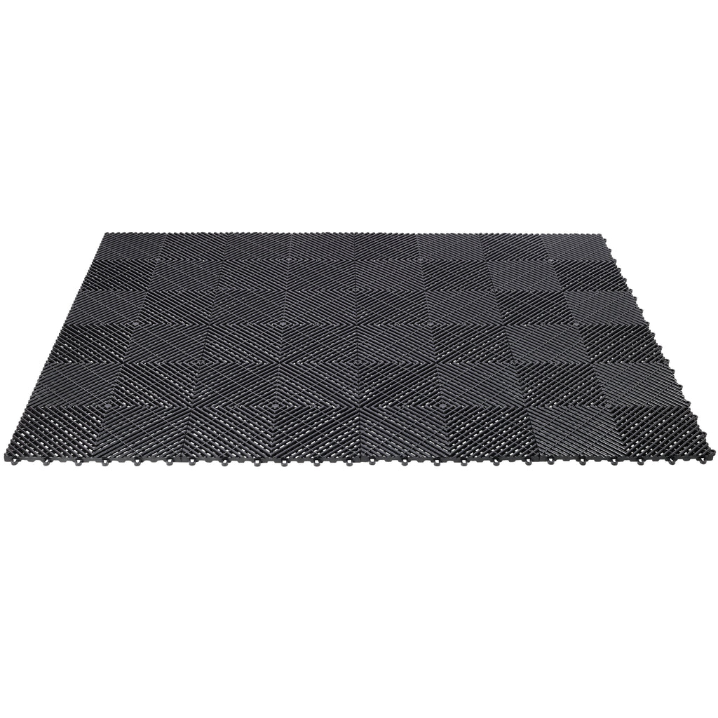 25pcs Plastic Garage Floor Mats - 15.6"x15.6"