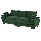 U-Style 85.4" Modern Curved Sofa