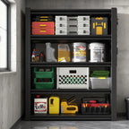 Adjustable Heavy-Duty Metal Shelving Unit – 78"H, 5-Tier