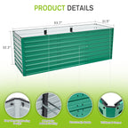 Raised Garden Bed Kit - Ergonomic Height Metal Planter Box