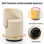 Decorative Chair with Storage & Cat Bed Stool
