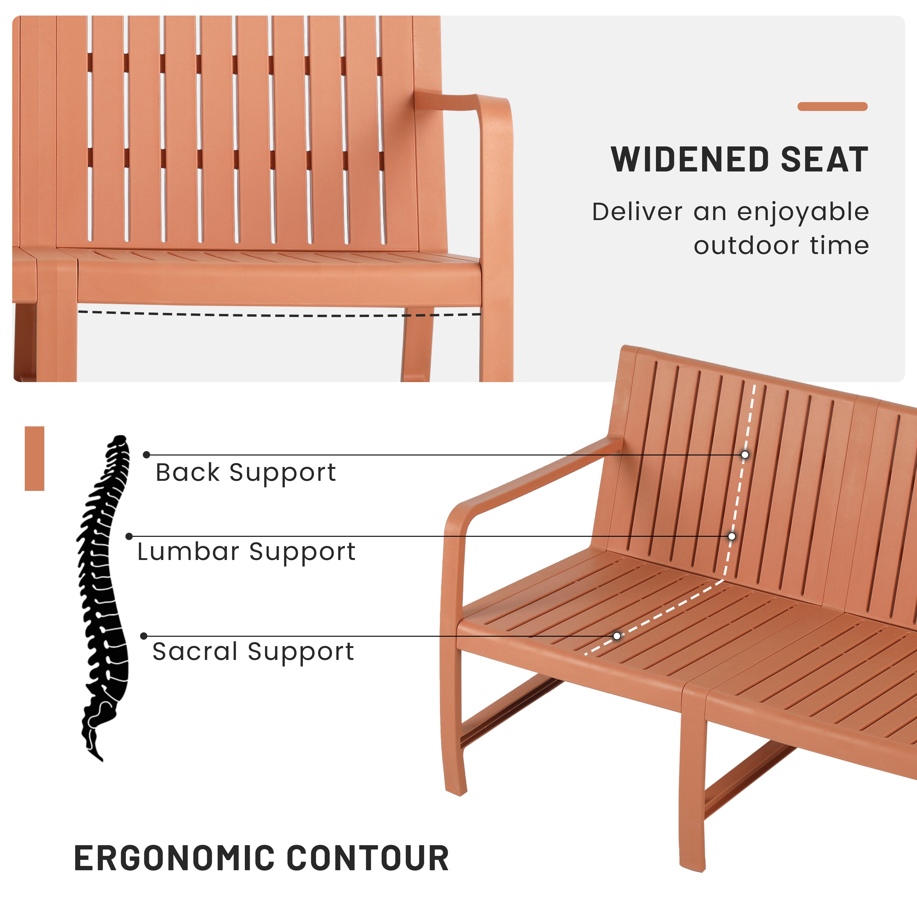 Summer 1-Piece Indoor/Outdoor 3-Seater Sofa