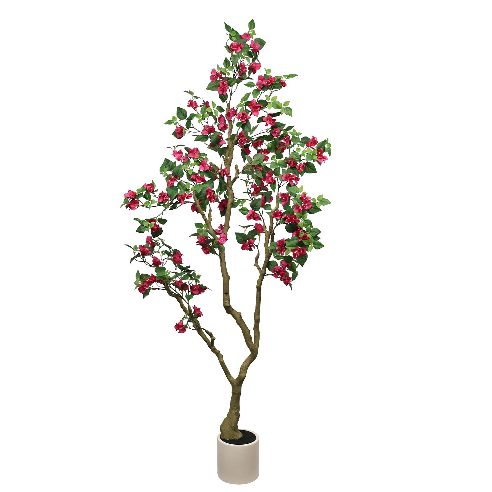 7FT Artificial Bougainvillea Tree with Realistic Rose