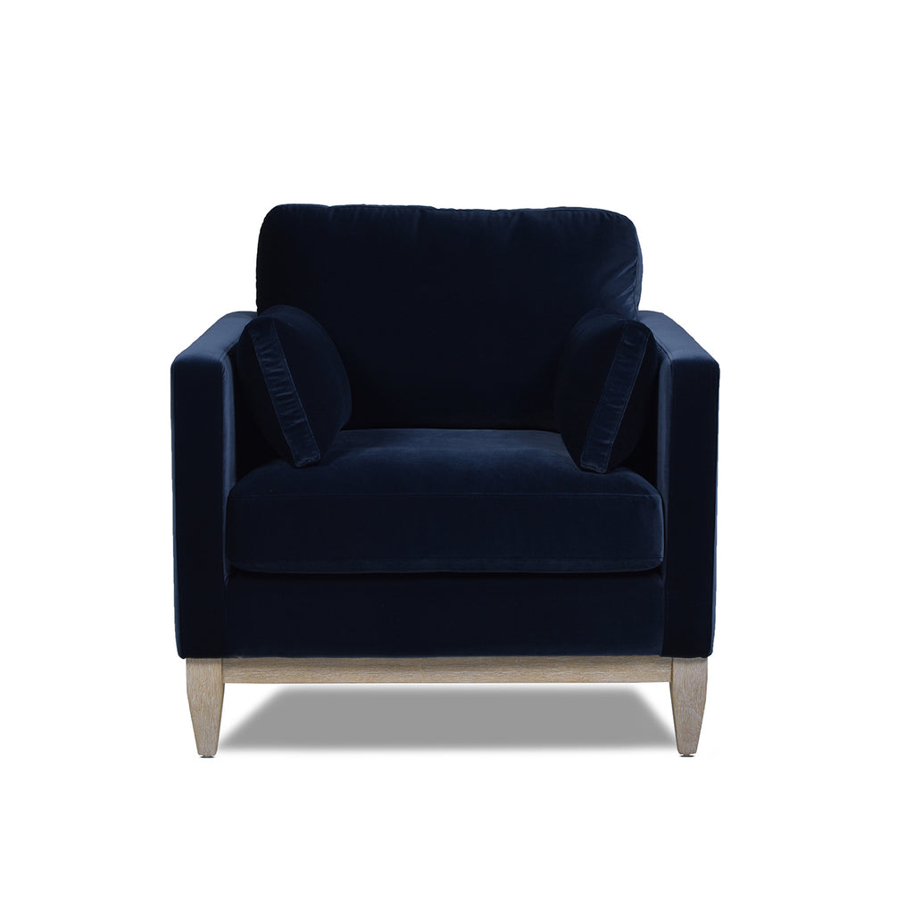 Knox 36" Modern Farmhouse Arm Chair, Dark