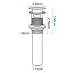 304 Stainless Steel Bathroom Sink Drain with Overflow