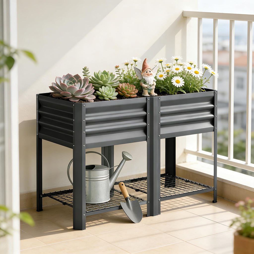 Patio Planter Box: Outdoor Elevated Garden Bed