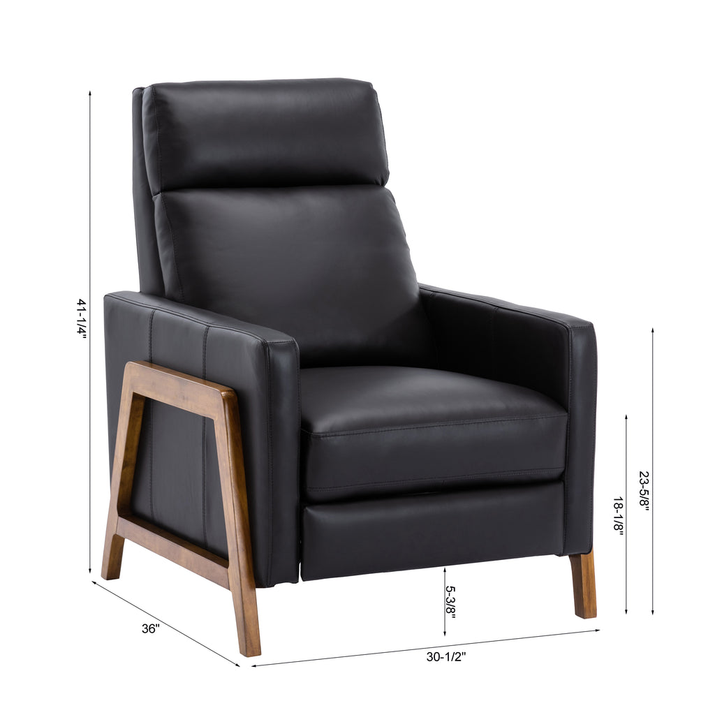 Richland Leather Push Back Recliner