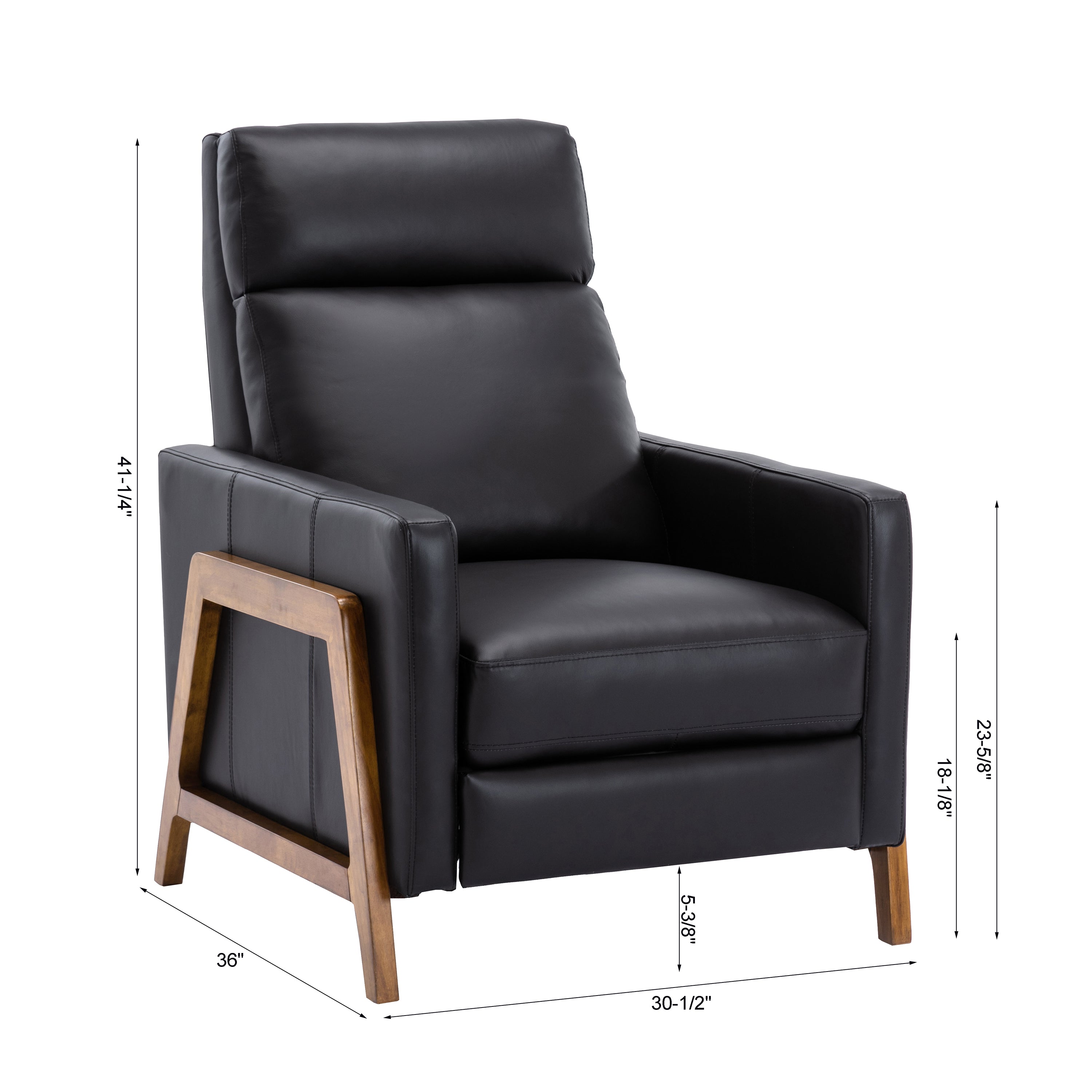 Richland Leather Push Back Recliner