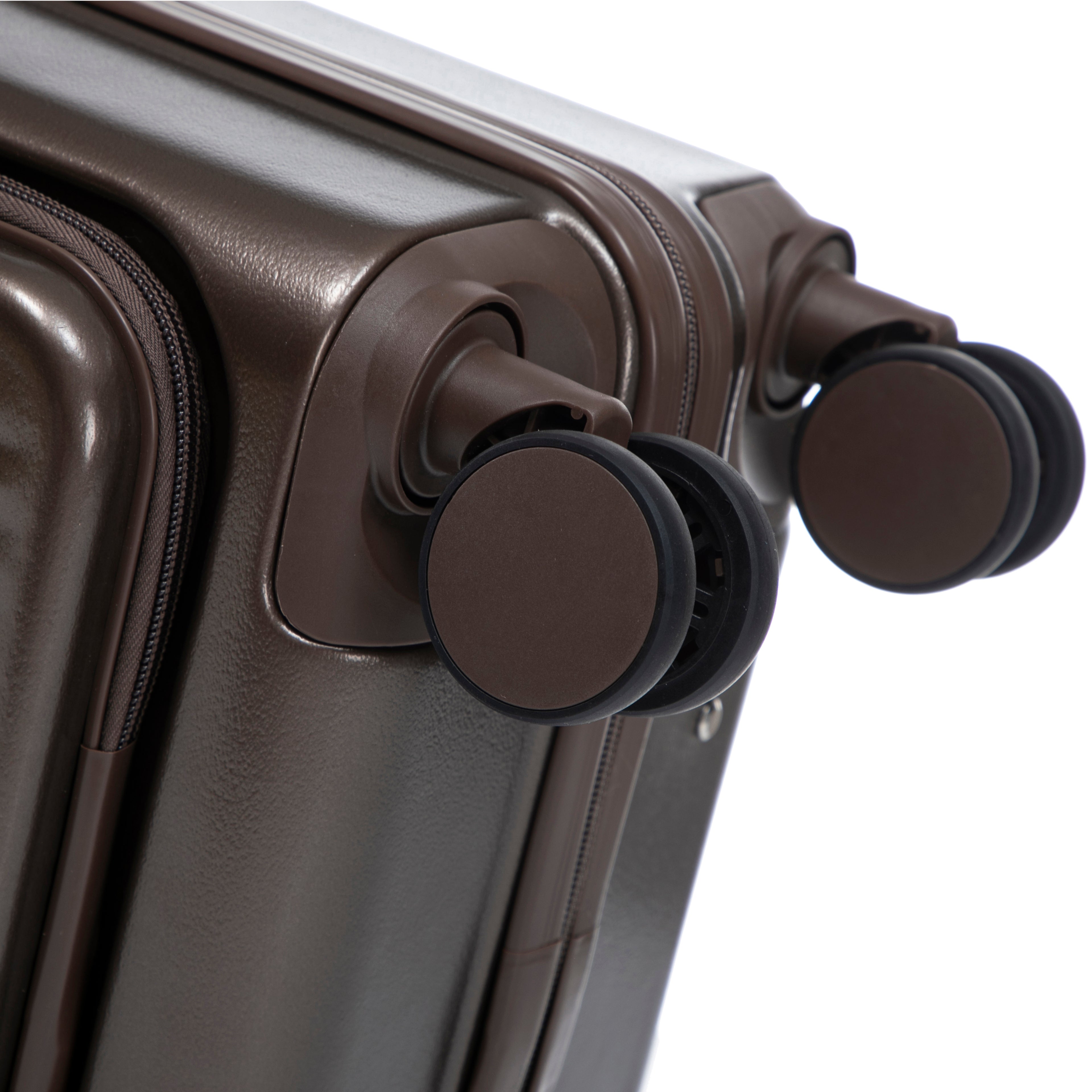 14"/20" 2 Pieces Set in ABS Spinner Wheel Luggage with Cosmetic Case