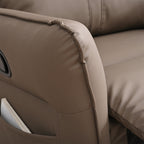PU Rocking Recliner Chair with 360° Swivel