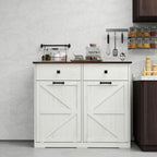 Farmhouse Double Tilt Out Trash Cabinet for 20 Gallon Trash Cans