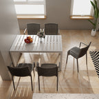 Summer 4pcs Modern Stackable Plastic Armchair Set