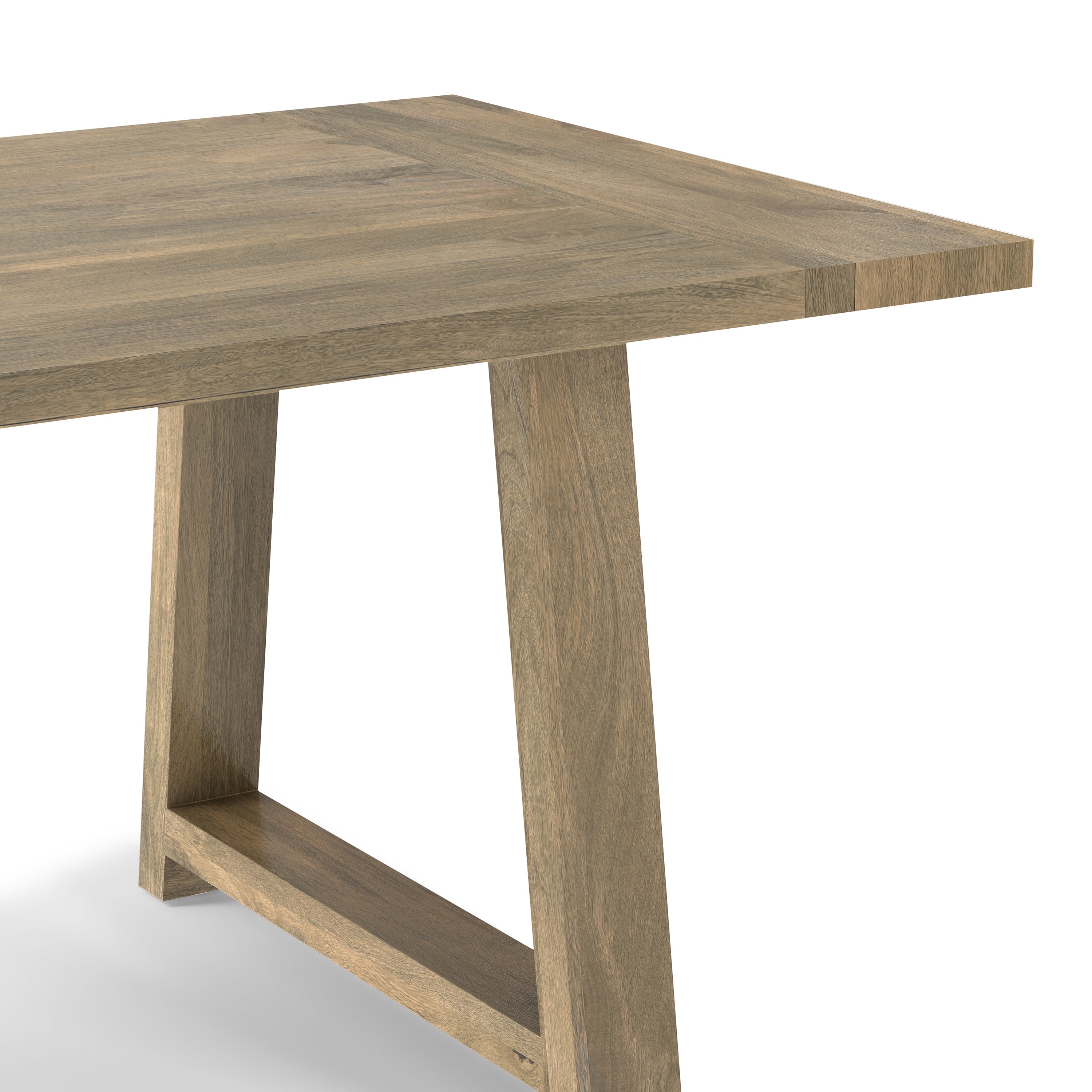 Whitley 72 Inch Wide Solid Mango Farmhouse Dining Table