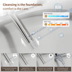 Smart Toilet Bidet Combo with Foot Sensor Open Cover/Seat