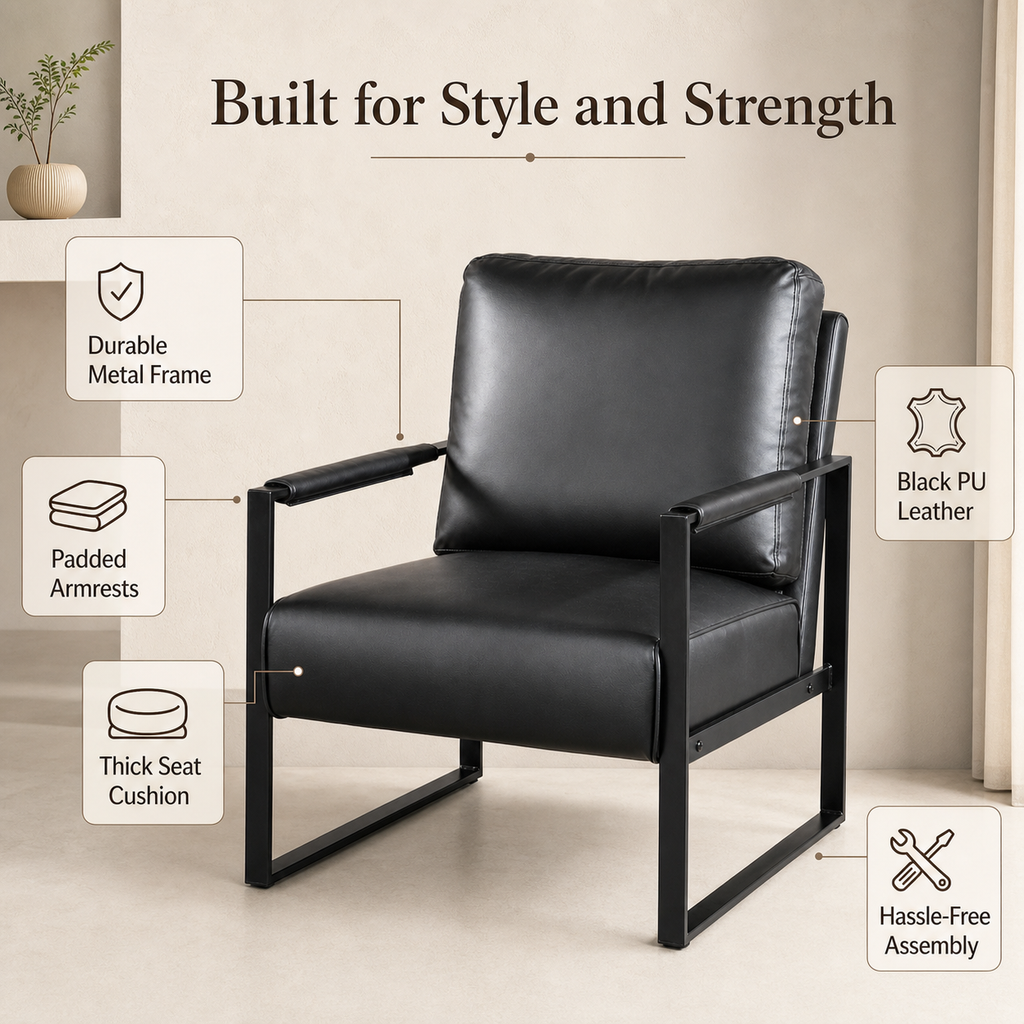 Classic Mid Century Modern Accent Chair