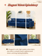 FX-P11-RB 87.4 Inches Upholstered Sofa Couch
