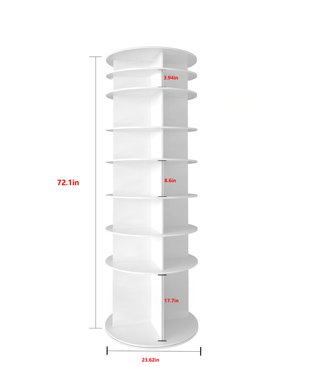 8 Tier Rotating Shoe Rack Tower