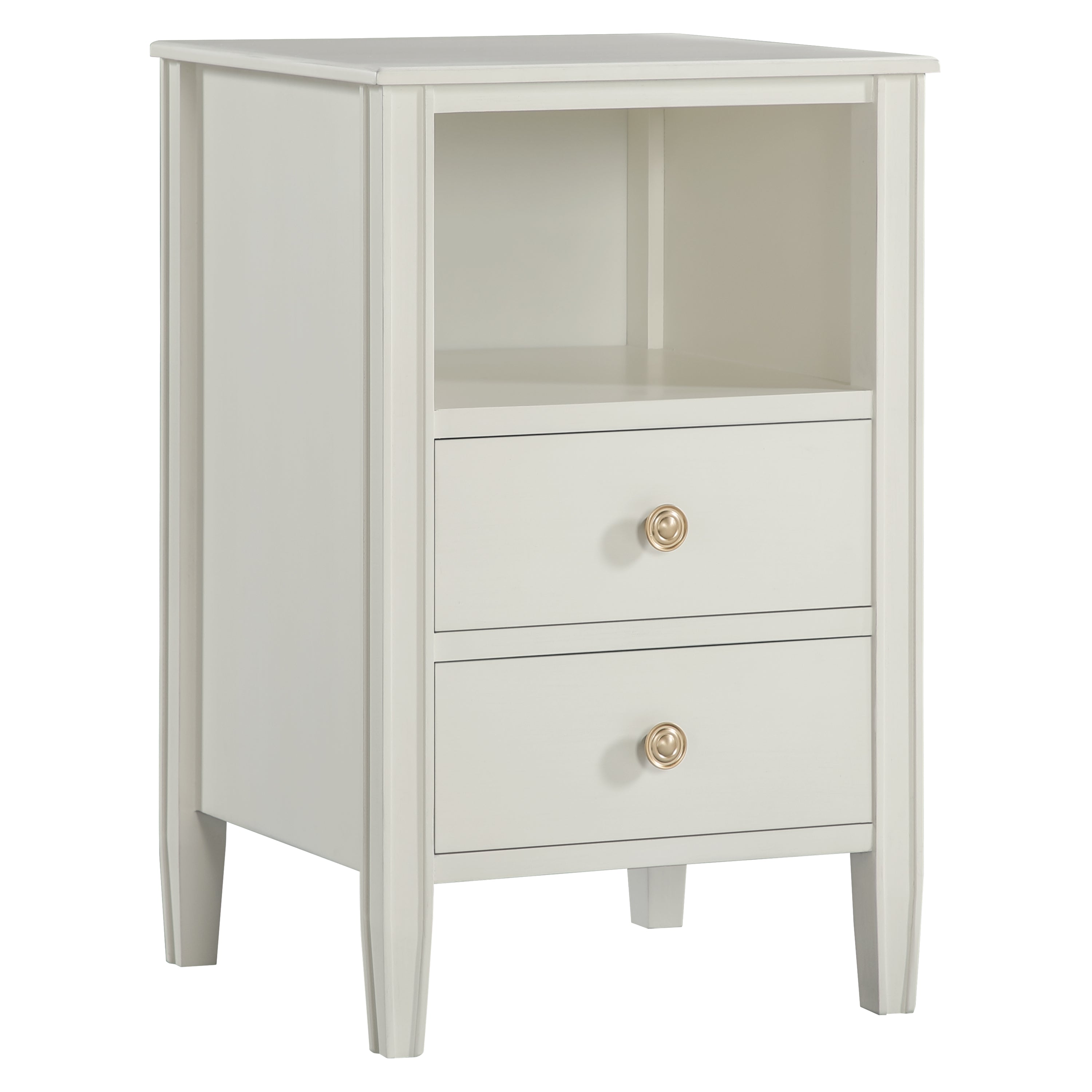 Winston 2-Drawer Storage Nightstand - Antique