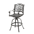 Cast Aluminium Swivel Bar Stool