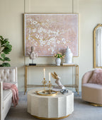 59.1x47.2" Hand-Painted Cherry Blossom Canvas Art