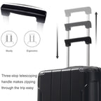 Hardshell Luggage - Lightweight Durable ABS Suitcases with Double Wheels