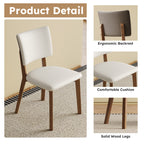 Solid Wood Dining Chair Set of 2 Pieces