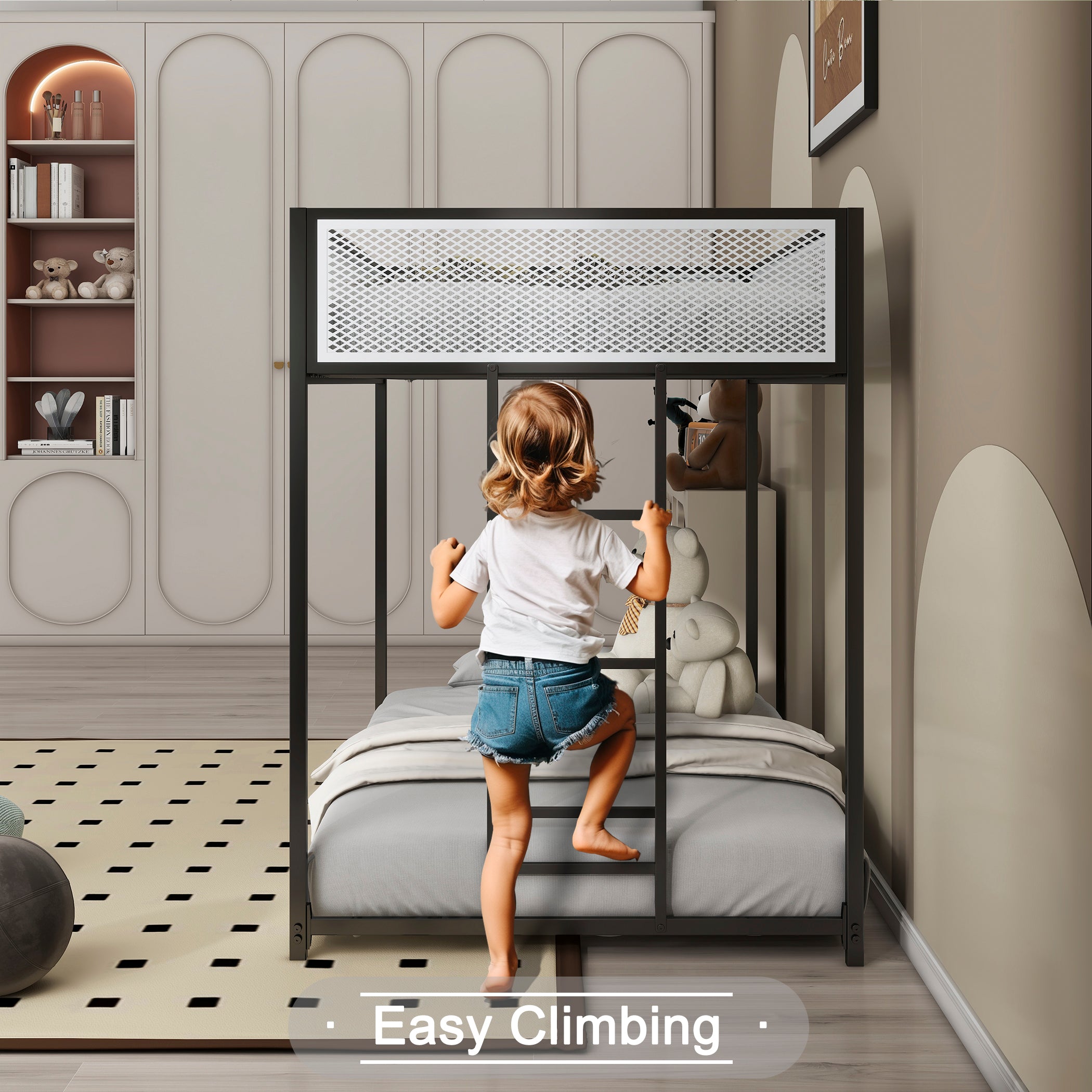 Adam Twin Over Twin Bunk Bed Metal