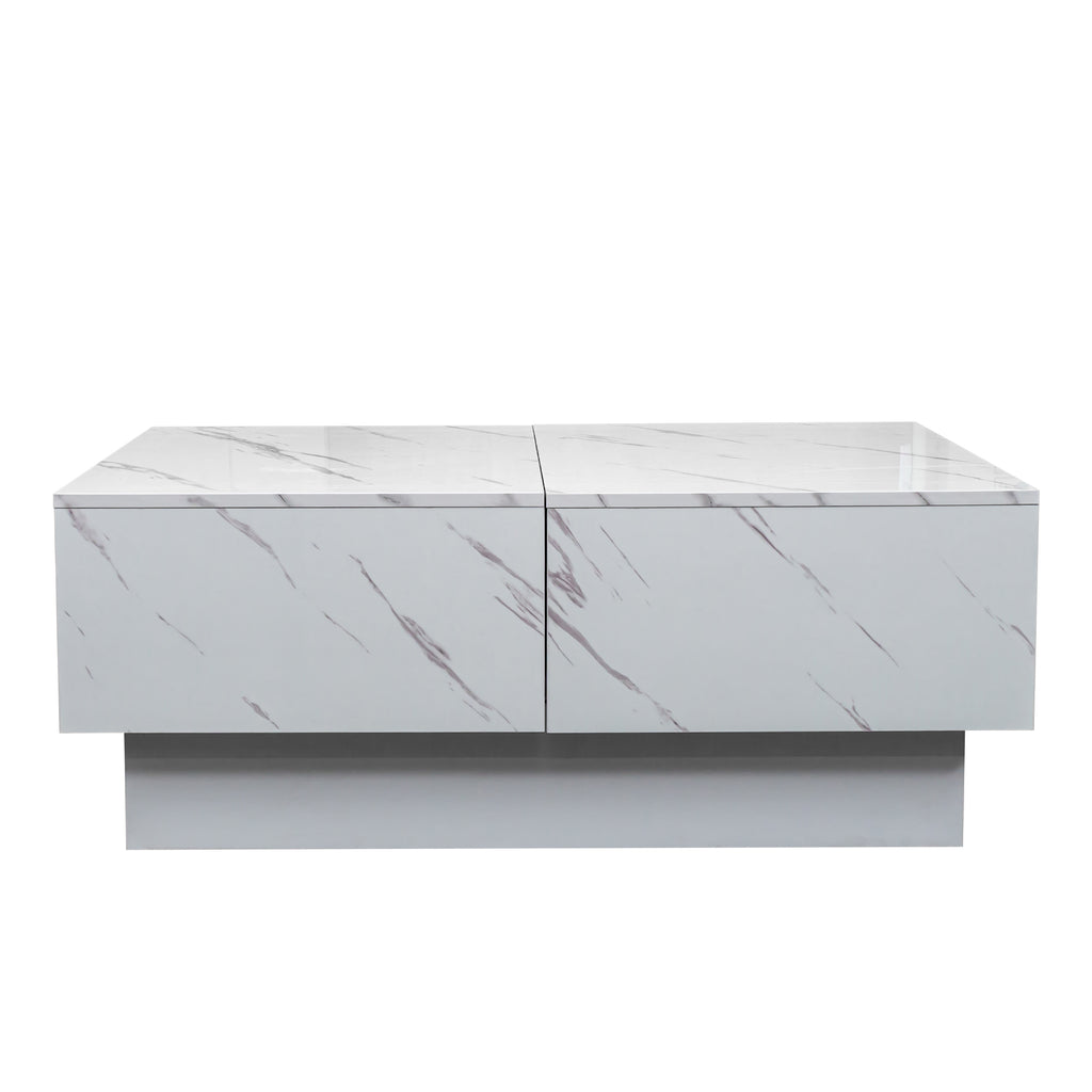 Coffee Table with Sliding Tabletop and Hidden Storage