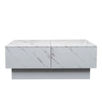 Coffee Table with Sliding Tabletop and Hidden Storage